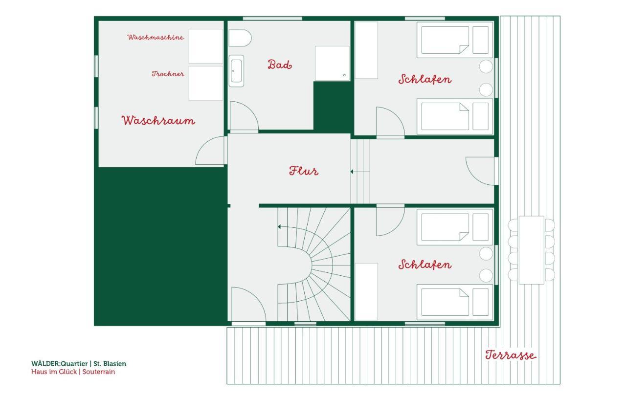 Waelder: Quartier Haus Im Glueck Villa St. Blasien Exterior photo